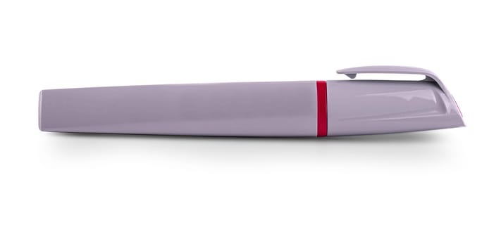 The grey marker isolated on a white background with clipping path