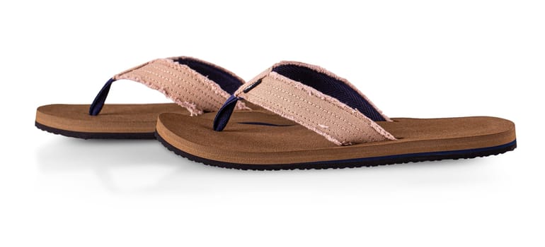 The new man summer sandals  isolated on white background
