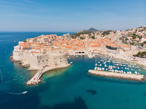 A panoramic view of the walled city, Dubrovnik Croatia