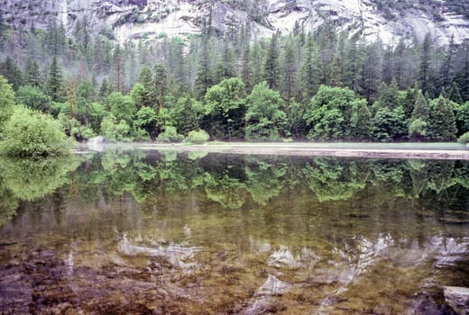 Mirror Lake in Yosemite National Park, California