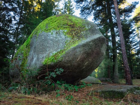 Hanging Stone at Heidenreichstein Moor, Heidenreichstein, Waldviertel, Lower Austria, Austria