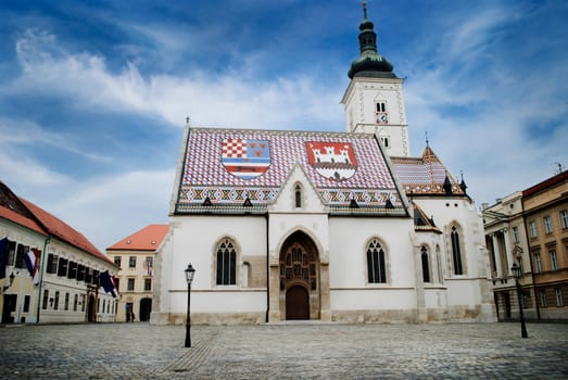 St. Mark's Church in Zagreb, Croatia