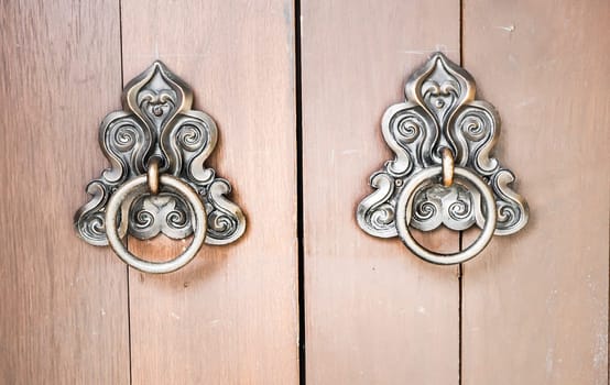 Chinese traditional Door Guardian Handle  door knob For Protection on red door