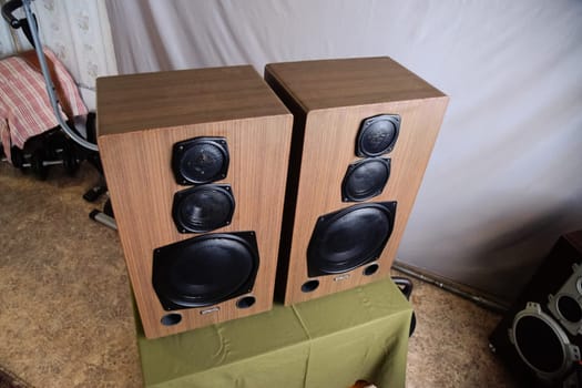 Large Soviet speakers Orbita 35as-016. Vintage acoustics.