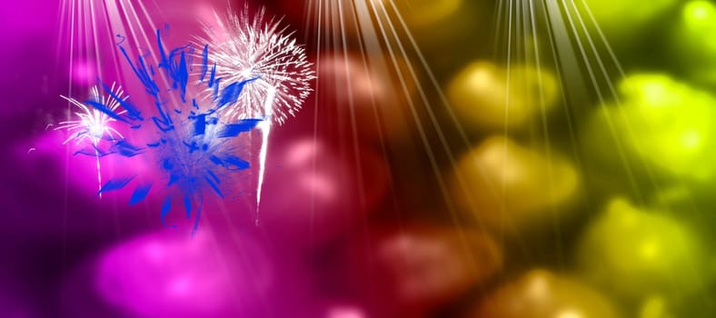 Party - Illustration with firework
