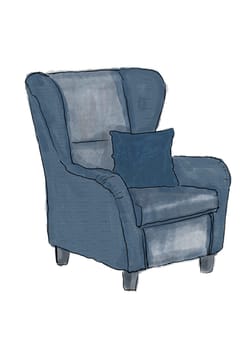 The old comfy chair drawing