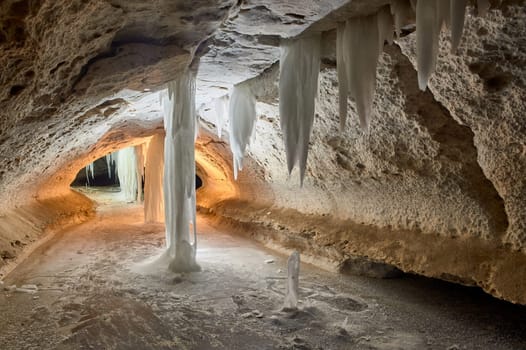 Pinezhsky karst caves in the Arkhangelsk region . High quality photo