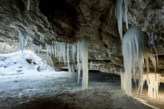 Pinezhsky karst caves in the Arkhangelsk region . High quality photo