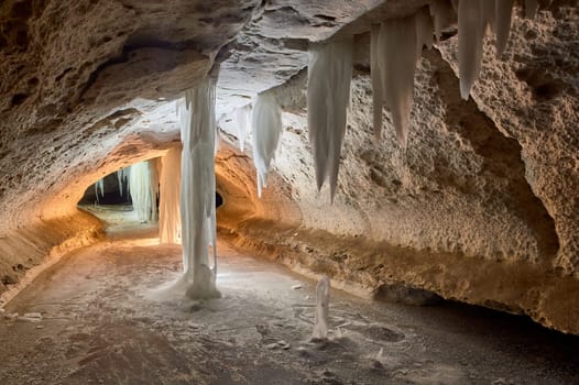 Pinezhsky karst caves in the Arkhangelsk region . High quality photo