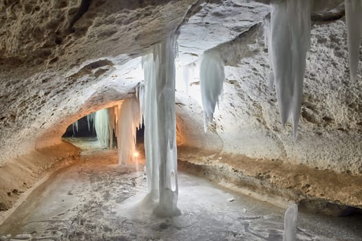 Pinezhsky karst caves in the Arkhangelsk region . High quality photo