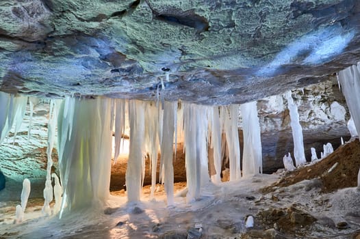 Pinezhsky karst caves in the Arkhangelsk region . High quality photo