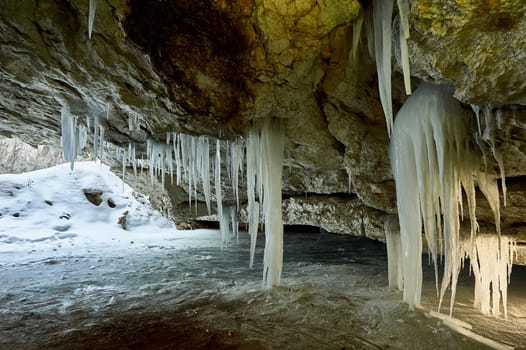 Pinezhsky karst caves in the Arkhangelsk region . High quality photo