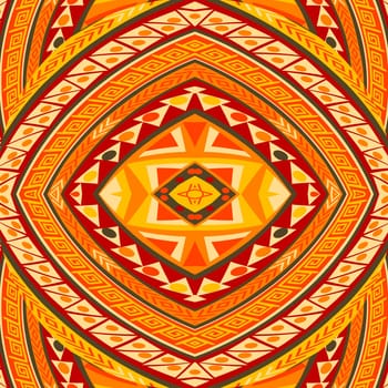 African pattern with ethnic symbols