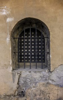 Detail of old medieval building, architecture and history