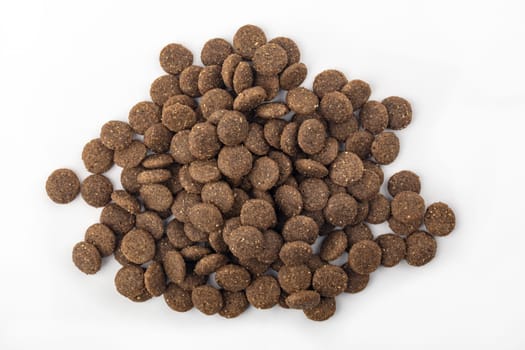 Dry Dog or Cat Food isolated over white background