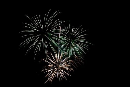 Salute in honor of the new year. High quality photo