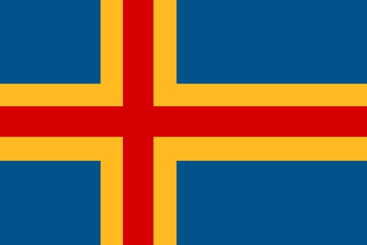 Flag of Aland Islands background illustration large file