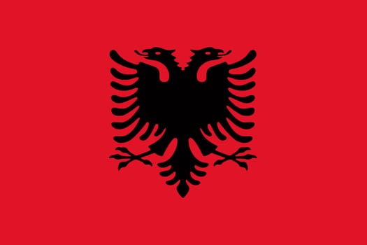 Flag of Albania background illustration large file