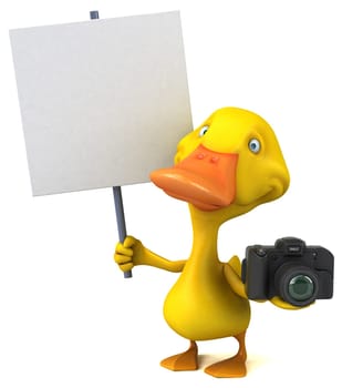 Fun duck - 3D Illustration