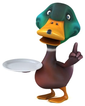 Fun duck - 3D Illustration