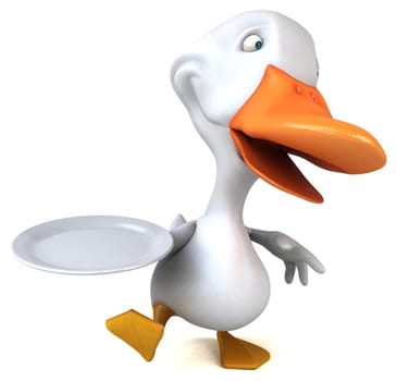 Fun duck - 3D Illustration