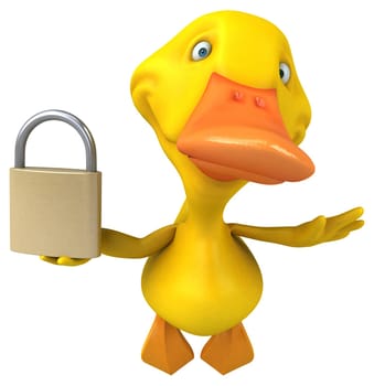 Fun duck - 3D Illustration