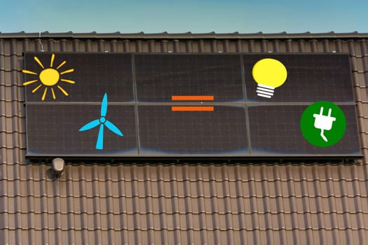 Solar panel, photovoltaic, alternative power source - concept of sustainable resources