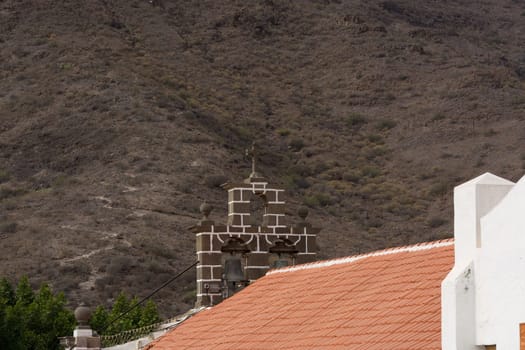 Barranco de Fataga on the Canary Island of Gran Canaria in summer