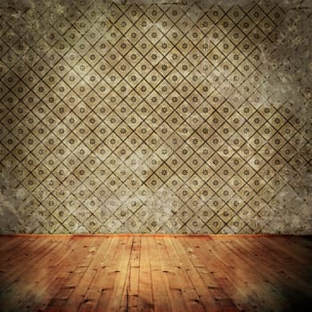 Empty space in vintage room