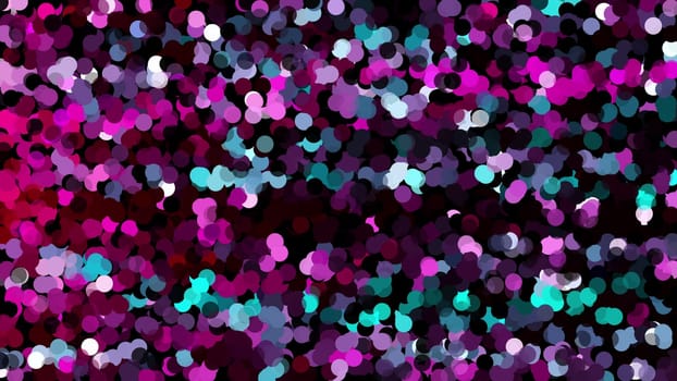 Round abstract tiles with 3d render ornate textures. Psychedelic depiction of blossoming flower in digital dynamic motion. Decorative ornament with elements of impressionism.