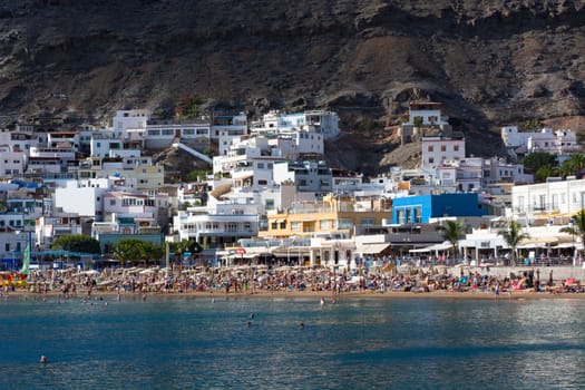 CRAN CANARIA, PUERTO DE MOGAN- NOVEMBER 15, 2019:.Puerto de Mogan town on the coast of Gran Canaria island, Spain