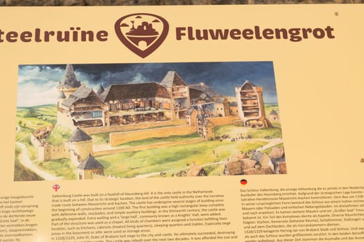 Valkenburg  NETHERLANDS - DECEMBER 04, 2019:.Map, street map of Valkenburg in Holland, Netherlands