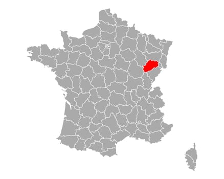 Map of Haute-Saone in France