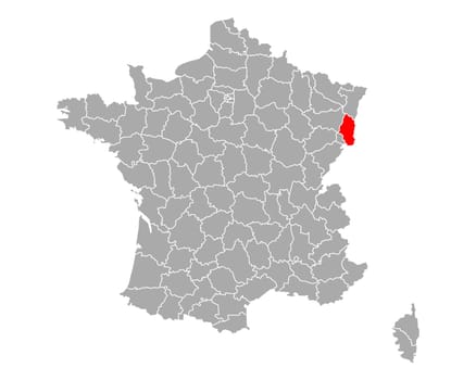 Map of Haut-Rhin in France