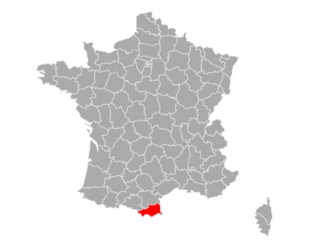 Map of Pyrenees-Orientalis in France