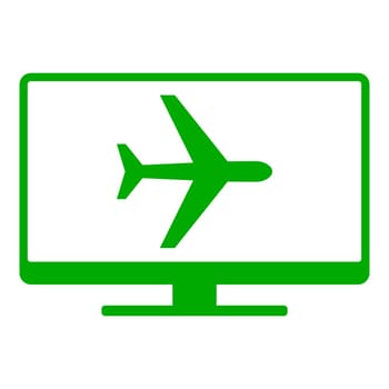 Airplane and screen