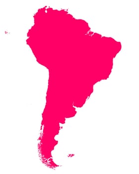 Map of South America