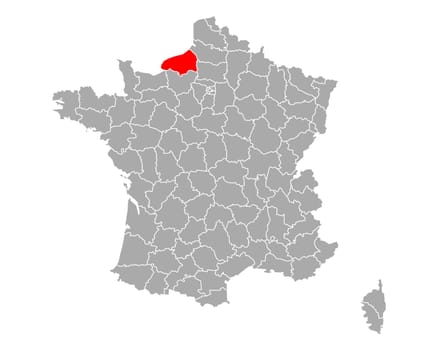 Map of Seine-Maritime in France