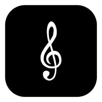 Violin clef and app icon