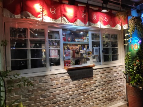 Tamsui, New Taipei City - Jan, 8 2022 : Snapshots of Tamsui Street, New Taipei City, Taiwan