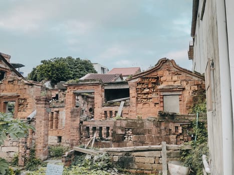 Tamsui, New Taipei City - Jan, 8 2022 : Snapshots of Tamsui Street, New Taipei City, Taiwan