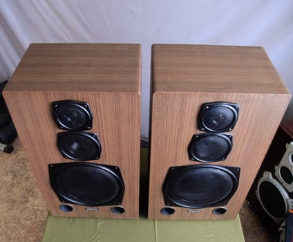 Large Soviet speakers Orbita 35as-016. Vintage acoustics.
