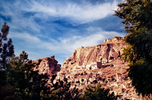 City of Urgup in Cappadocia, Turkey