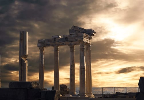 Temple of Apollo in Side, Turkey