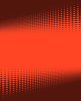 Red background template with gradient dots