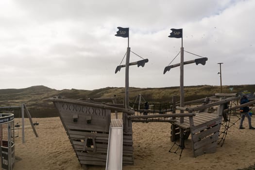Sylt, Germany -March 13, 2020: .At the Beach bar Sansibar, Kampen, Sylt, North Frisia, Schleswig-Holstein, Germany, Europe