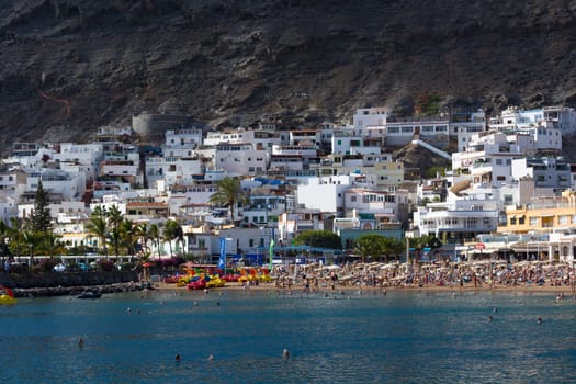 Cran Canaria, Puerto de Mogan, Spain - November 15, 2019:.Puerto de Mogan town on the coast of Gran Canaria island, Spain