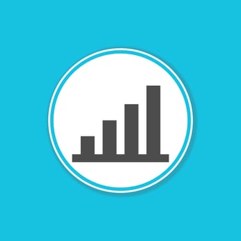 Blue background banner with Diagram icon in white circle - Report