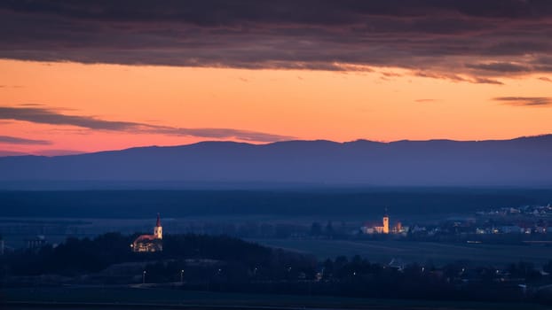 The two churches of Lackendorf and Unterfraueinhaid in Burgenland Austria