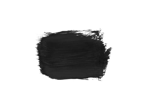Hand painted black color banner made with paintbrush